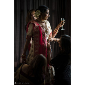 An Indian bride at Ocean Place Resort, preparing for her spa wedding.