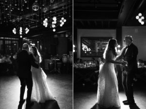 A Brooklyn wedding couples shares their first dance at the exquisite venue, 501 Union.