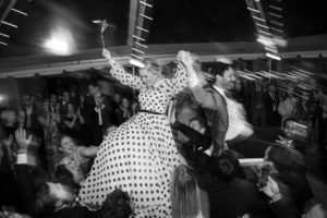 A bride and groom dancing at a New York wedding.
