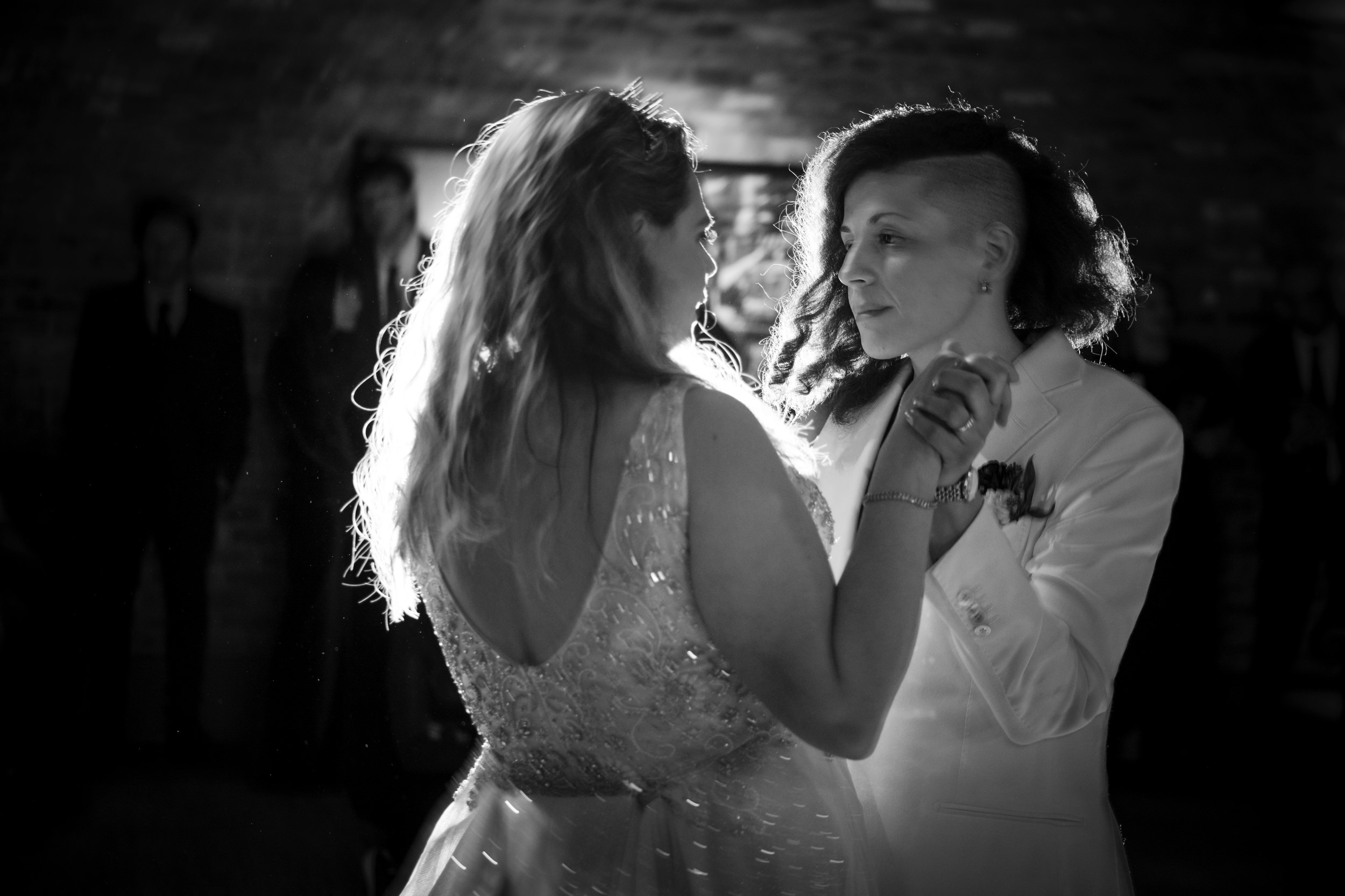 Brides having their first dance at a Beekman Hotel wedding in NYC