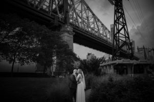Sanctuary Roosevelt Island Wedding portrait with the tram