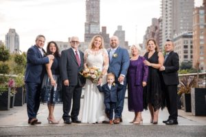 Sanctuary Roosevelt Island Wedding skyline family photo
