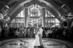 First dance in the ballroom photo at a Wedding at Ashford Estate