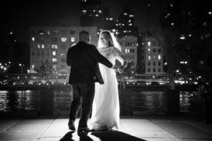 Sanctuary Roosevelt Island Wedding photo at night