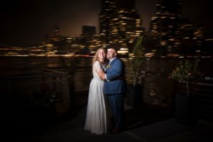 Sanctuary Roosevelt Island Wedding nighttime skyline photo