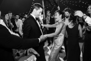 shelburne museum bride and groom dancing reception