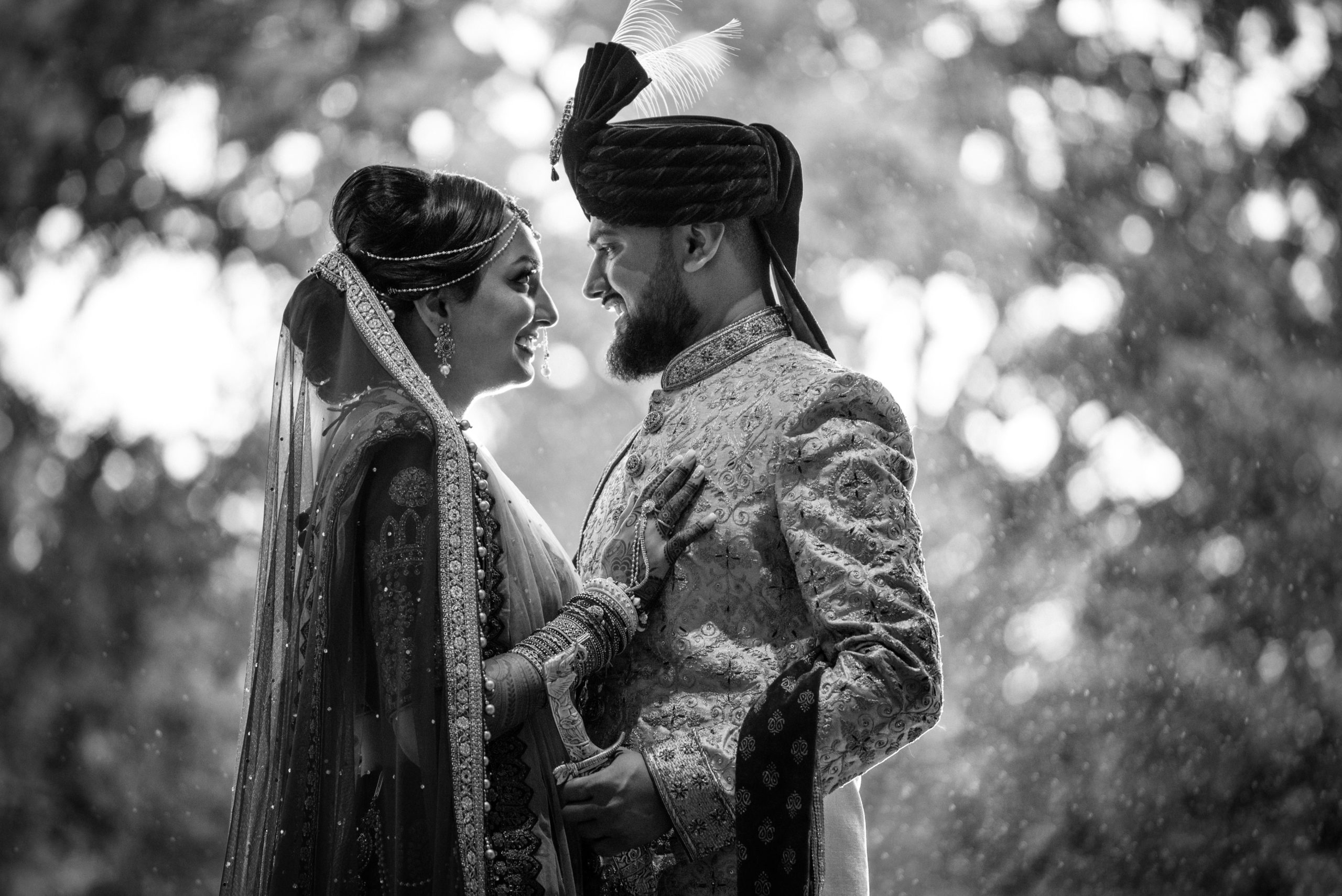 first look wedding day indian