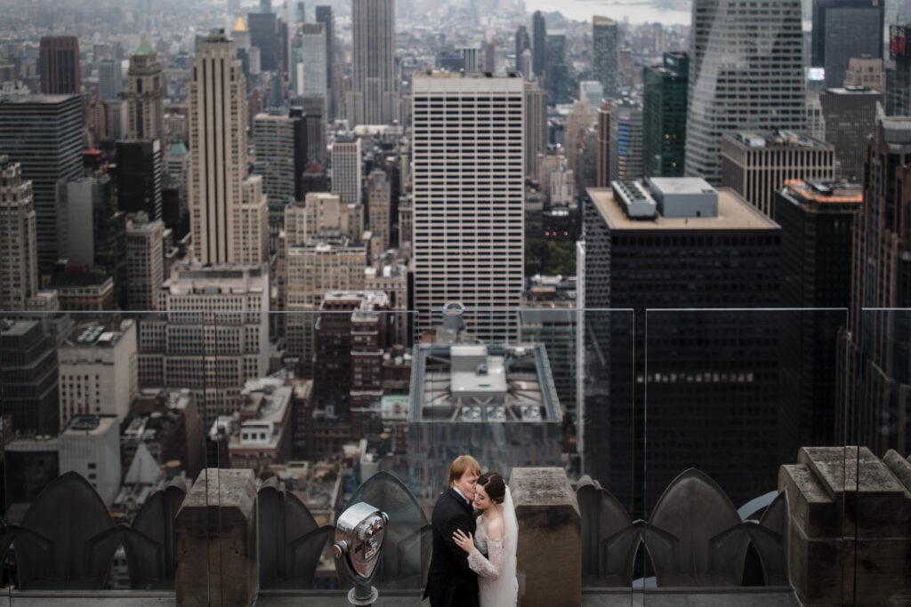 nyc micro wedding location top of the rock