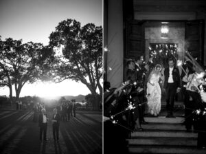 sleepy hollow country club sparkler exit on stairs