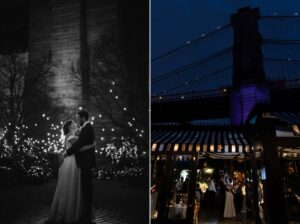 Brooklyn bridge wedding photography at the River Cafe