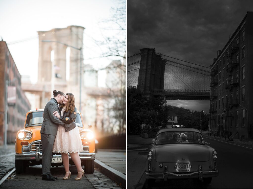 Hiring a vintage NYC cab on your wedding day