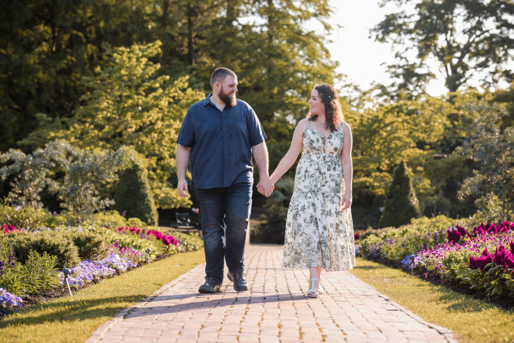 longwood gardens engagement session