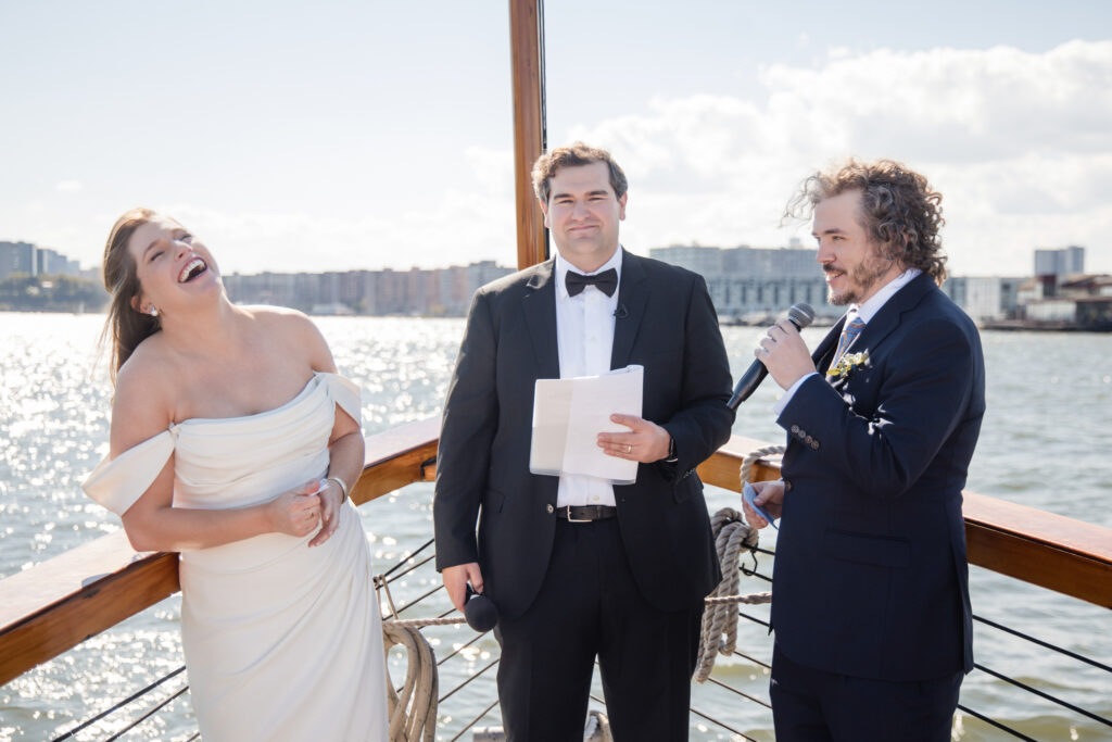 nyc boat wedding