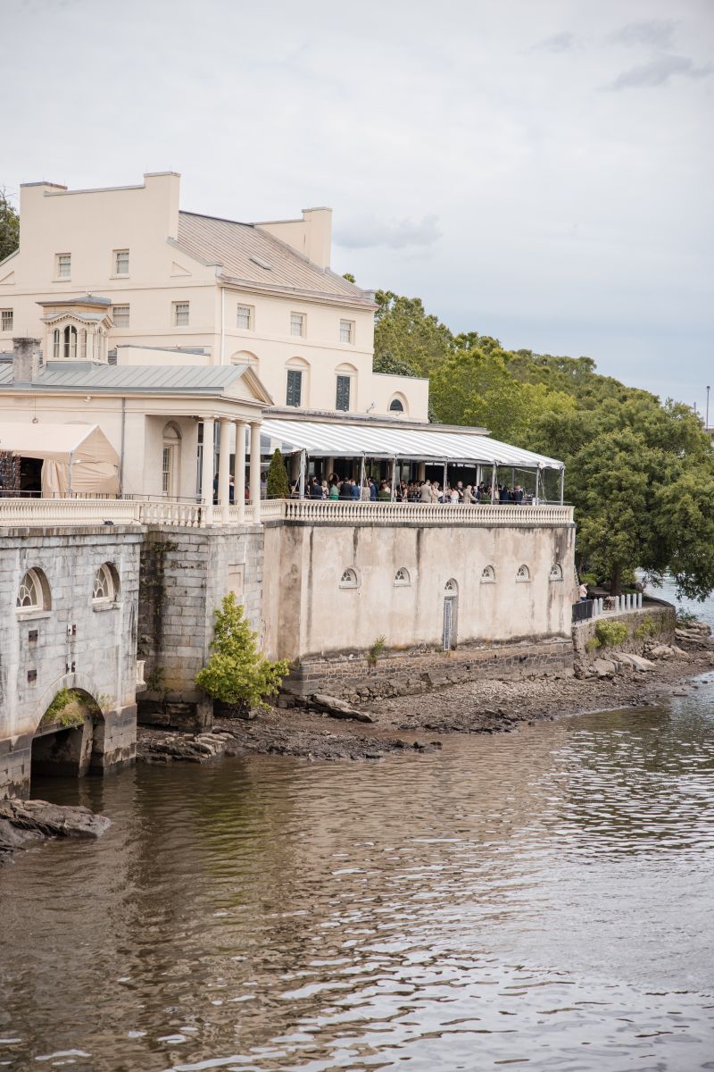 water works wedding venue overlooking the river